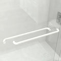 72" X 60" Aluminum and Tempered Glass Shower Door on a white background