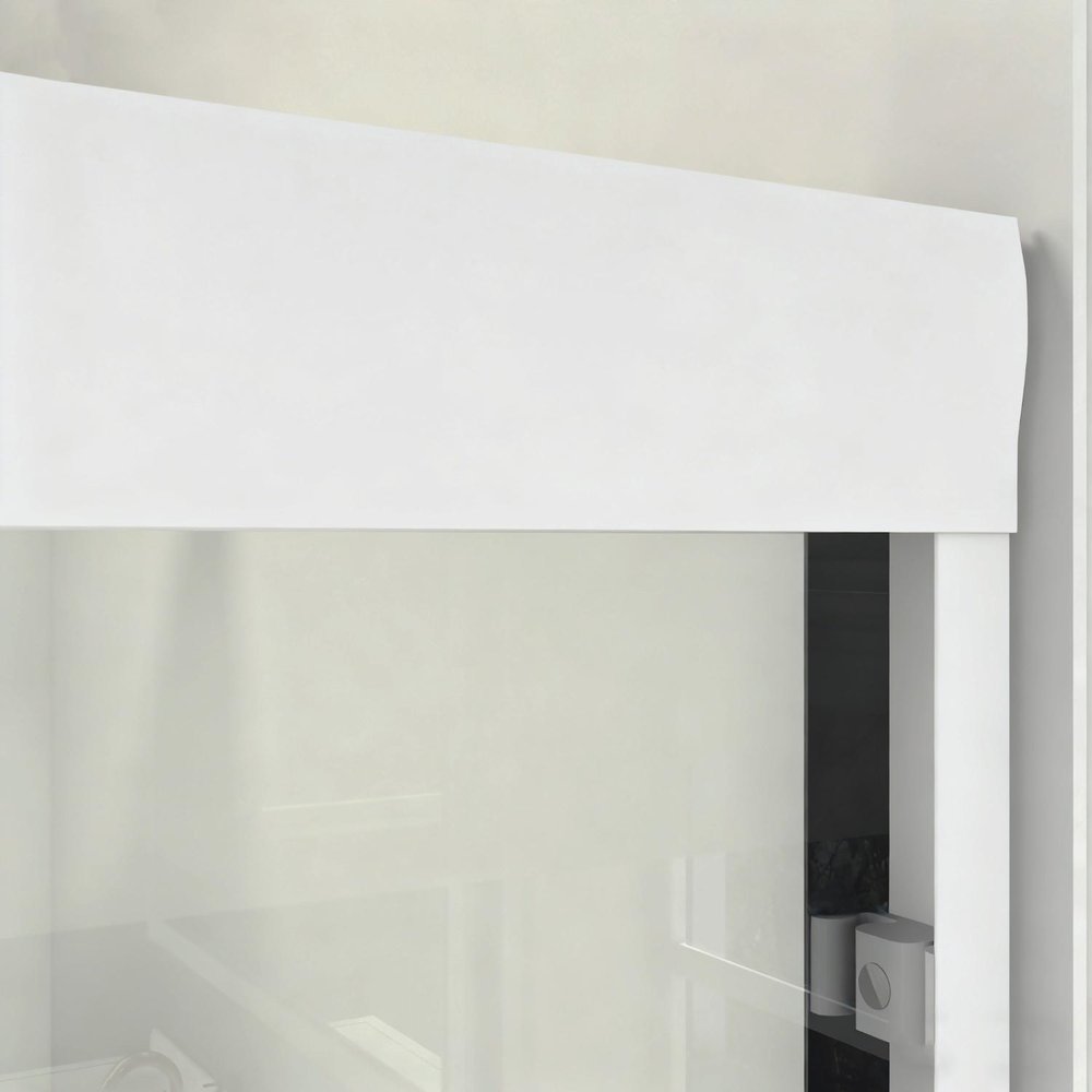 72" X 60" Aluminum and Tempered Glass Shower Door