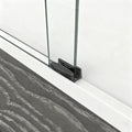 72" X 60" Aluminum and Tempered Glass Shower Door