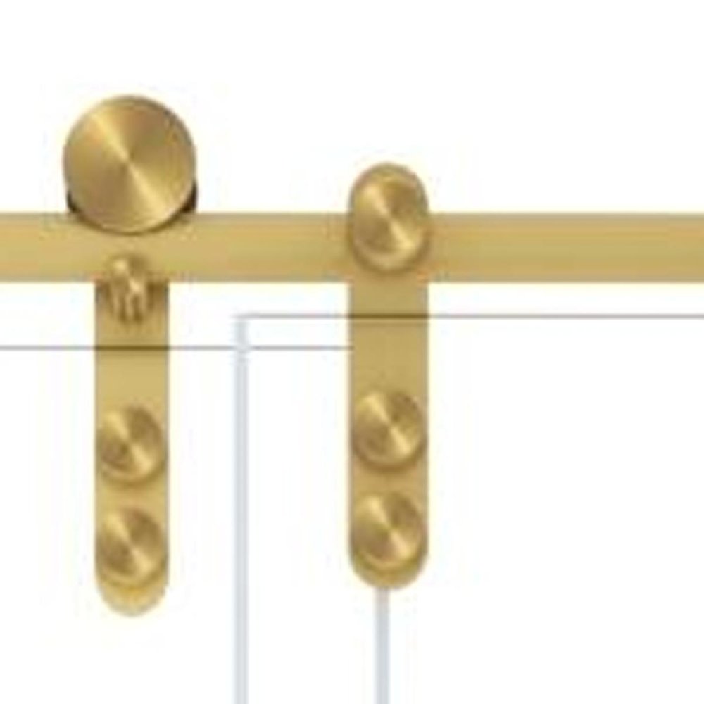76" X 56" Tempered Glass Shower Door