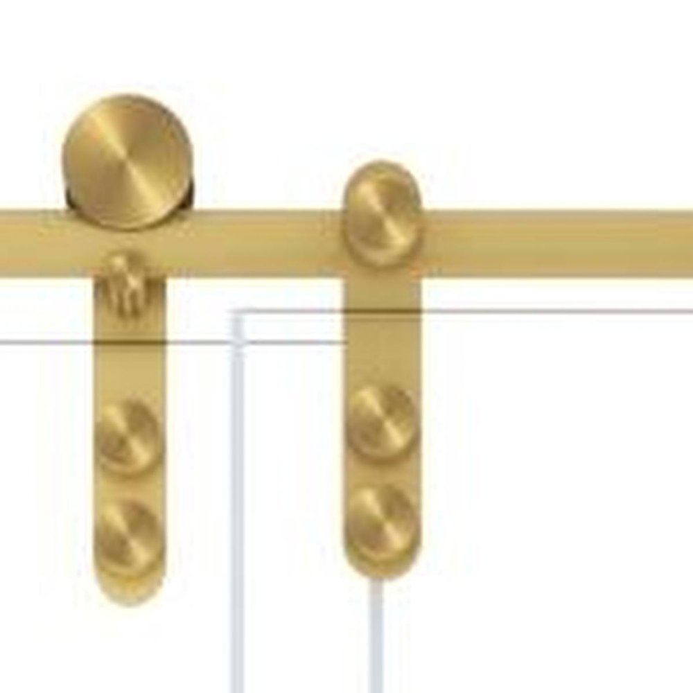 76" X 44" Tempered Glass Shower Door