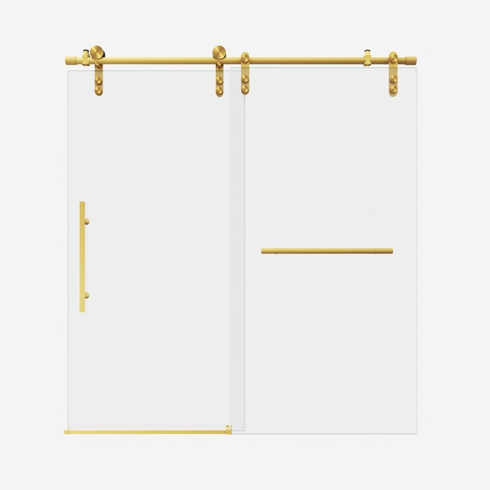 66" X 56" Tempered Glass Tub Door