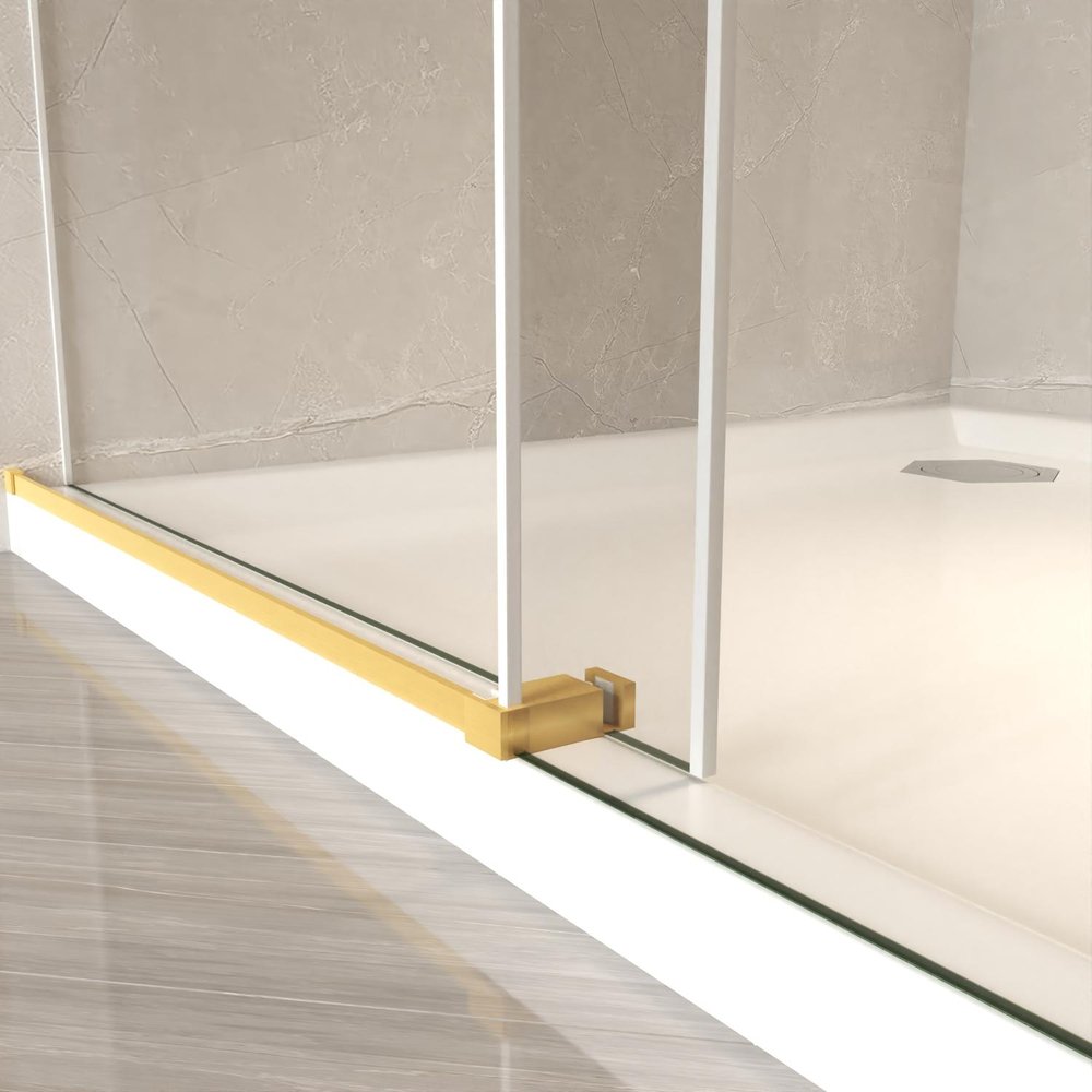 76" X 50" Tempered Glass Shower Door
