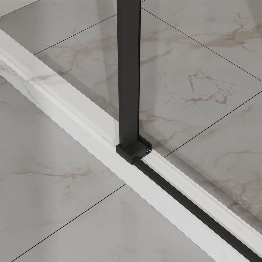 72" X 48" Tempered Glass Shower Door