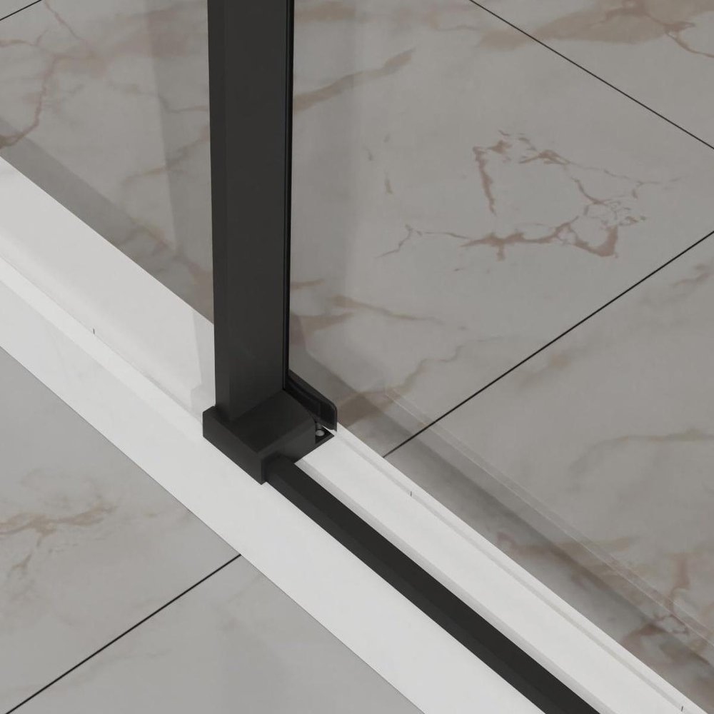 72" X 48" Tempered Glass Shower Door