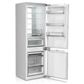 70" X 22" Silver and White Stainless Steel Dual Compartment Wine And Beverage Refrigerator