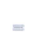 Set of Two White Chevron Turkish Cotton 16" X 30" Hand Towels