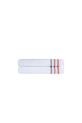 Set of Two White Turkish Cotton 27" X 54" Bath Towels