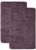 Set of Two Purple Turkish Cotton 70" X 40" Bath Sheet close-up detail