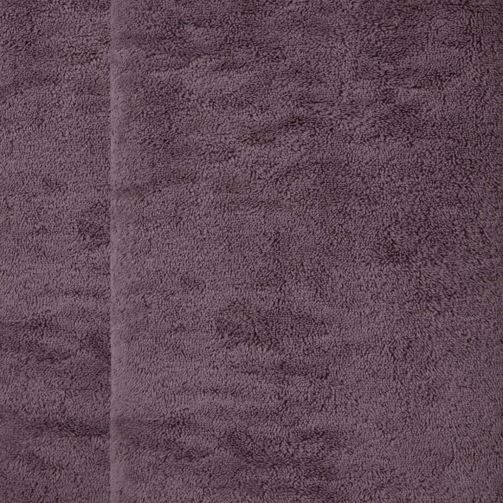 Set of Two Purple Turkish Cotton 70" X 40" Bath Sheet close-up detail