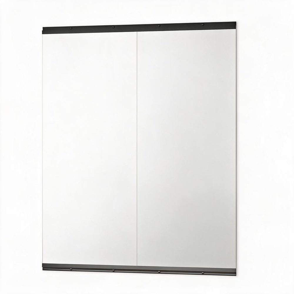 Set of Two Frameless Full Length Hanging Mirror
