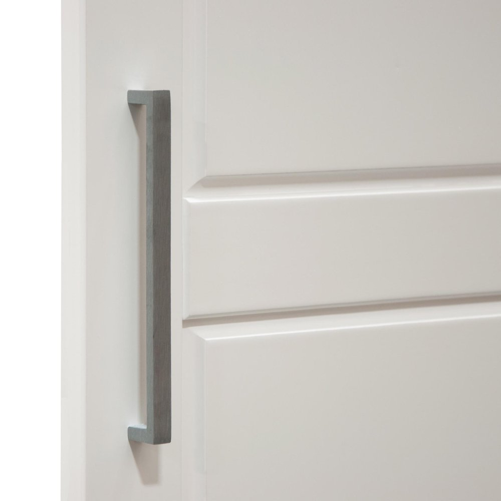 72" White Solid Wood Six Door Combo Dresser