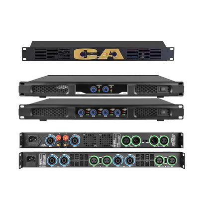 MiCWL Audio Pro CA Series 5200W Digital Power Amplifier 4 Channel 2600 Watt AMP Standard 19" 1U Rack CA650