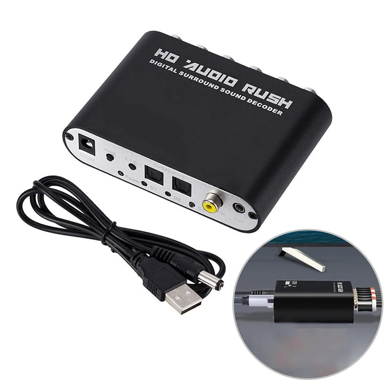 5.1 Audio Gear  AC-3 Digital Audio Converter LPCM To Digital Audio Decoder