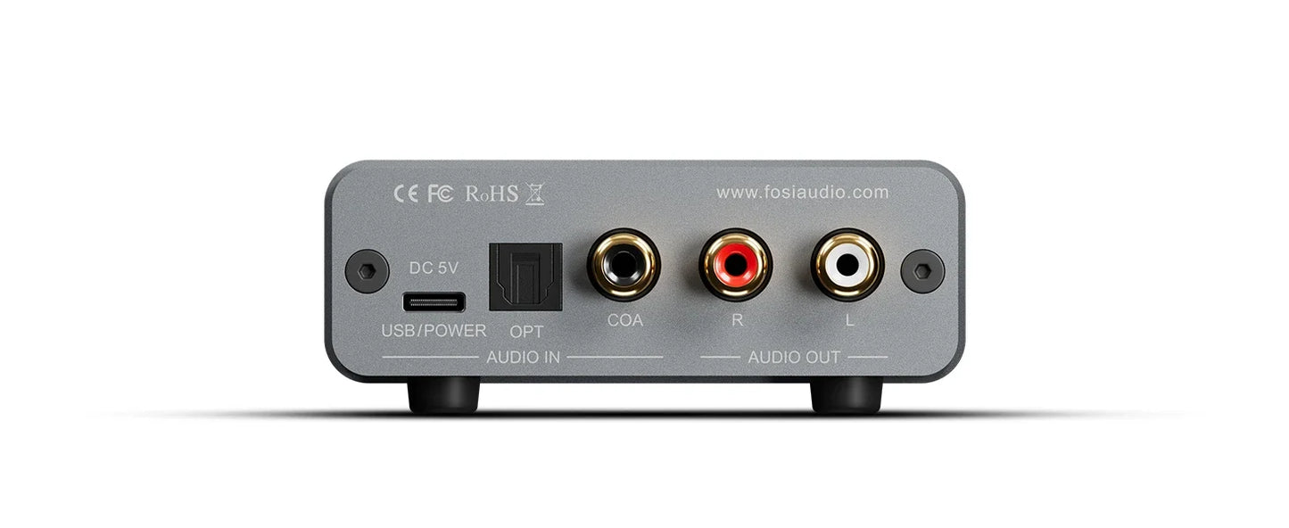 Fosi Audio K5 PRO USB Gaming DAC with Microphone Earphone Amplifier for PS5 Desktop Active Speakers Mini Audio DAC