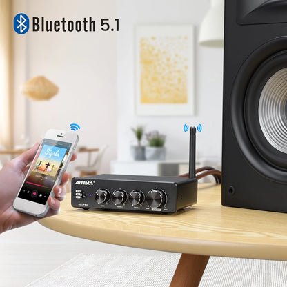 AIYIMA A07 PRO Bluetooth Amplifier Audio APTX HD TPA3255 Hifi Stereo Power Amplifier 300Wx2 Sound Speaker Amplificador Home Amp