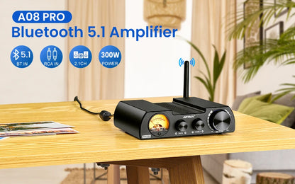 AIYIMA A07 PRO Bluetooth Amplifier Audio APTX HD TPA3255 Hifi Stereo Power Amplifier 300Wx2 Sound Speaker Amplificador Home Amp