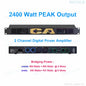 MiCWL Audio Pro CA Series 5200W Digital Power Amplifier 4 Channel 2600 Watt AMP Standard 19" 1U Rack CA650
