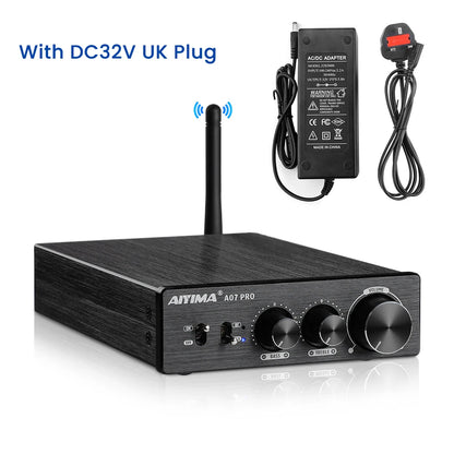 AIYIMA A07 PRO Bluetooth Amplifier Audio APTX HD TPA3255 Hifi Stereo Power Amplifier 300Wx2 Sound Speaker Amplificador Home Amp